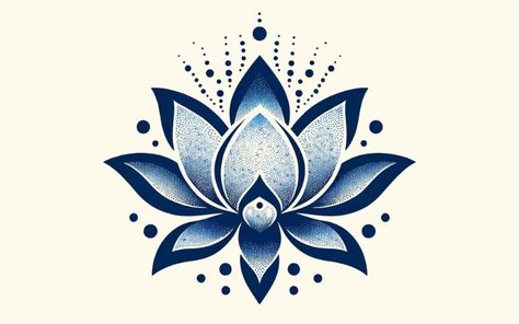 Lotus Flower with Dots Tattoos Egyptian Blue Lotus Flower Tattoo, Green Lotus Flower Tattoo, Lotus Flower Art Design, Blue Lotus Flower Tattoo, Lotus Sketch, Purple Lotus Tattoo, Blue Lotus Tattoo, Lotus Flower Symbol, Dots Tattoo