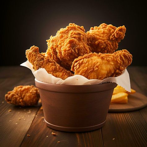 food bucket with chicken wings isolated Chicken Food Photography, Chicken Bucket, Papdi Chaat, Saving Plan, Crispy Fried Chicken, Design Restaurant, Small Buckets, Door Design Modern, Creative Background