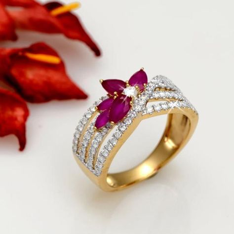 Traditional Gold Jewellery, Maharashtrian Marathi Ornaments, Designer Diamond Jewellery Couple Rings Design, Indian Gold Rings, Gold Ring Design, Wedding Jewellery Designs, Couple Ring Design, Gold Rings For Women, Diamond Rings Design, Diamond Cocktail Ring, Gold Rings Fashion