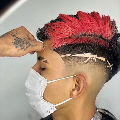 Boys Haircut Designs Lines, Corte Freestyle, Boys Haircuts With Designs, Hair Tattoo Designs, Fade Haircut Designs, Hair Designs For Men, Men's Cuts, Hot Haircuts, Taper Fade Haircut