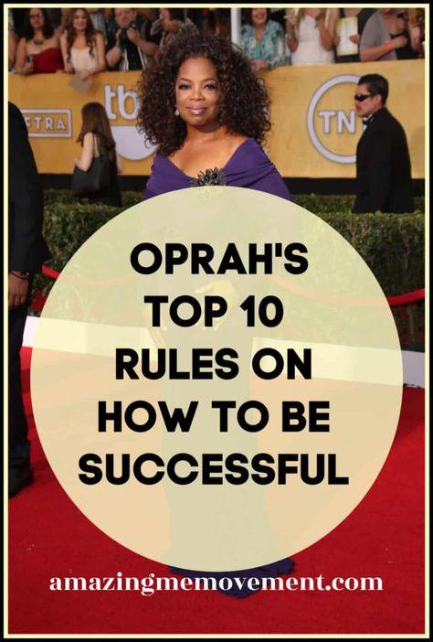 Secrets To Success, How To Be A People Person, How To Boss Up Your Life, How To Be Successful In Life, How To Be Successful, Productivity Goals, Goals Achieved, Oprah Winfrey Quotes, Rules For Success