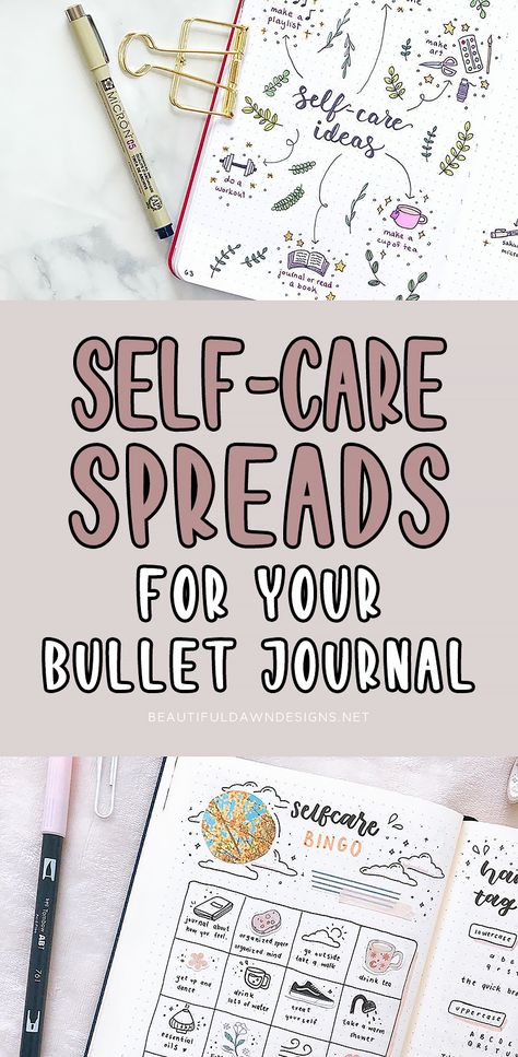 Self Care Planner Pages, Self Care Tracker Ideas, Bujo Self Care Tracker, Self Care Binder Ideas, Self Care Art Journal Ideas, Journaling For Self Care, Self Care Bujo Spread, Self Care Journal Page Ideas, Diy Self Care Journal Ideas