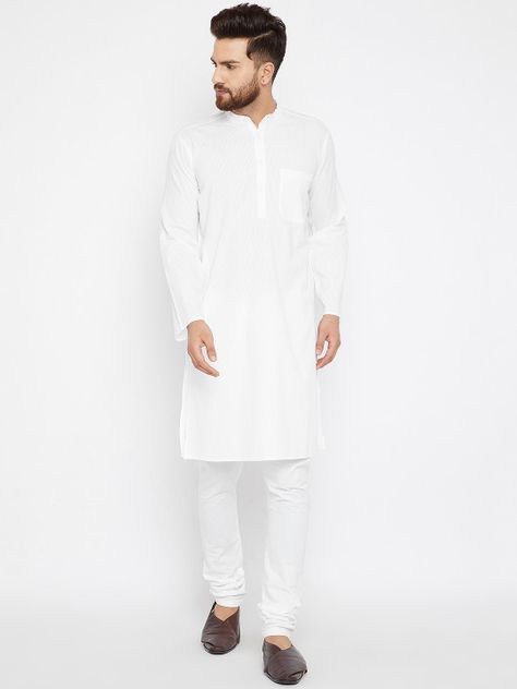 even Men White Solid Straight Kurta - | 558 Sherwani For Men, Kurta Pajama, Straight Kurta, White Solid, Ethnic Wear, Ethnic Fashion, Lab Coat, Pajamas, How To Wear