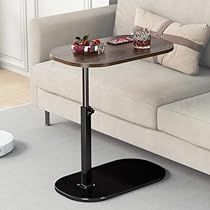 C Shaped Side Table, Coffee Table Small Space, Meja Sofa, Table For Small Space, C Table, Snack Table, Couch Table, Adjustable Height Table, Metal Side Table