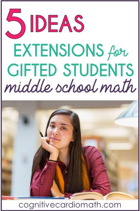 Image of a middle school girl studying Gifted Students Activities, Teaching Gifted Students, Class Building Activities, Day Structure, Classroom Structure, Gifted Classroom, Student Teaching Gifts, Gifted Students, Middle School Math Classroom