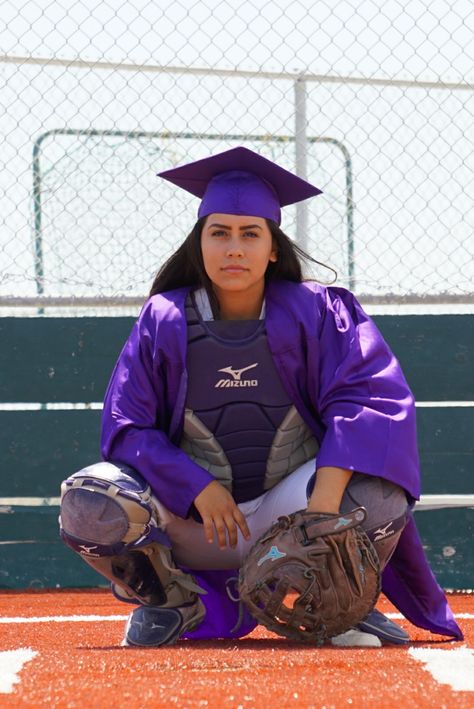 Senior Varsity Softball Catcher 2017 Softball Senior Pictures Catcher, Softball Media Day Poses Catcher, Softball Graduation Pictures, Softball Catcher Pictures, Softball Poses, Softball Pictures Poses, Baseball Senior Pictures, Softball Photography, Softball Photos