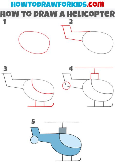 Easy Vehicle Drawing For Kids, How To Draw Airplane, Helicopter Drawing, Kids Face Painting Easy, Art Vector Illustration, Baby Print Art, Easy Art For Kids, Drawing Lessons For Kids