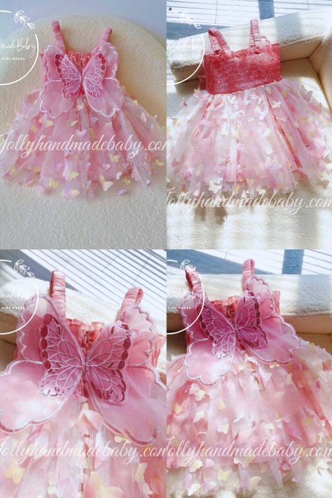 - Baby Tulle Dress With Butterflies - Baby Girl Wedding Dress Dress With Butterflies, Baby Tulle Dress, Girl Wedding Dress, Butterfly Baby, Butterfly Dress, Luxury Flowers, Flower Girl Dress