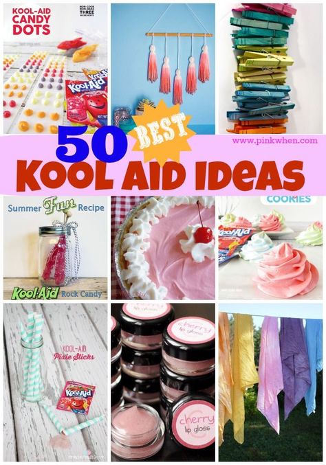 50 Awesome Kool Aid Ideas Dots Candy, Diy Lip Gloss, Kool Aid, Fun Cookies, Dremel, Projects For Kids, Fun Activities, Some Fun, Fun Crafts