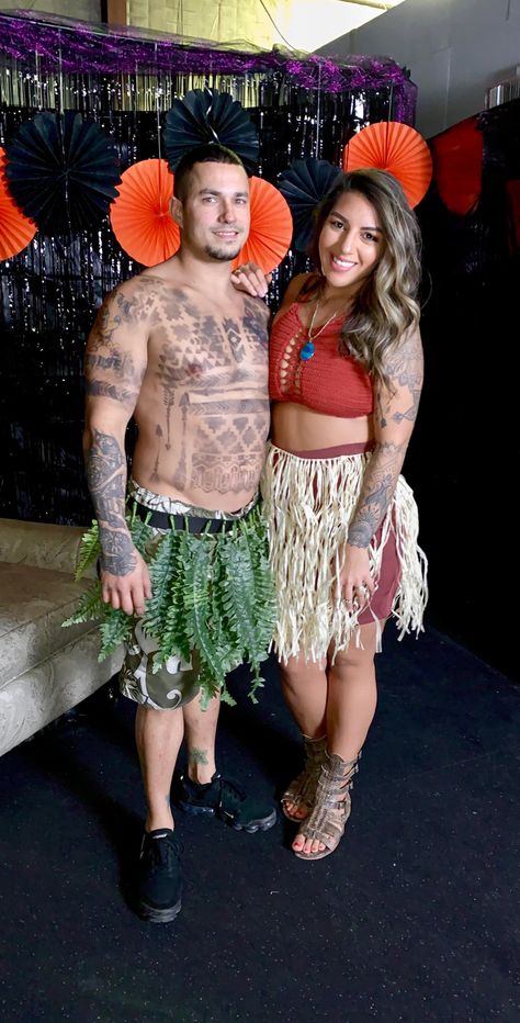 Moana And Maui Couples Costume, Moana And Maui Halloween Costumes, Moana Halloween, Moana Halloween Costume, Moana And Maui, Ideas Disfraz, Maui Moana, Character Cosplay, Feeling 22