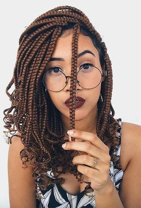 African Braids Hairstyles Pictures, Faux Loc, Bob Braids Hairstyles, Short Box Braids Hairstyles, Short Box Braids, African Hair Braiding Styles, Box Braids Hairstyles For Black Women, Fesyen Rambut, Braids Hairstyles Pictures