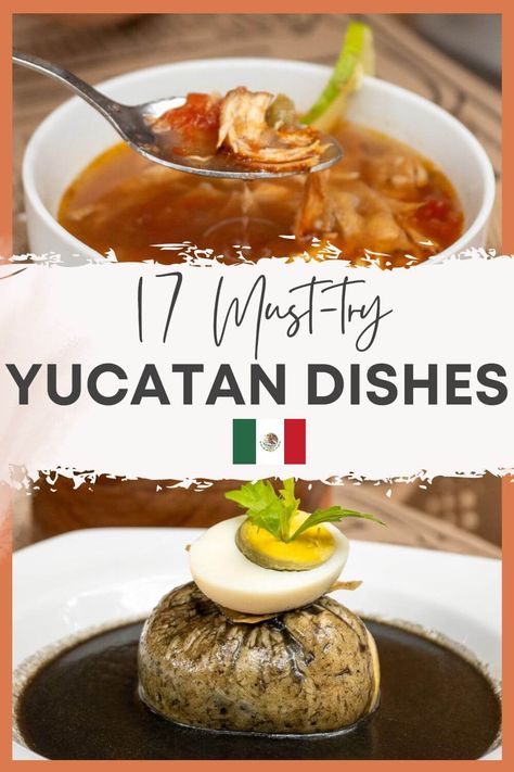 Planning a trip to Merida or Valladolid in the Yucatan? This Mexico food blog shares 17 amazing Yucatan dishes to try and helps you get aquainted with Yucatan food. Yucatan Food, Mexico Bucket List, Mexico Food, Mexico Travel Guides, Baja California Sur, International Food, Mexico Vacation, Bucket List Destinations, Tourist Spots