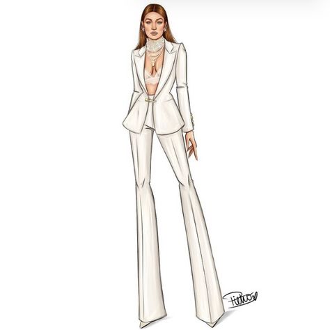 Suits Sketch Drawings, Women Suit Illustration, Blazer Sketch Fashion Illustrations, Suit Illustration Fashion Sketches, Suits For Women Drawing, Fashion Design Drawings Outfits, Model Drawing Reference, Blazer Drawing, Blazer Illustration