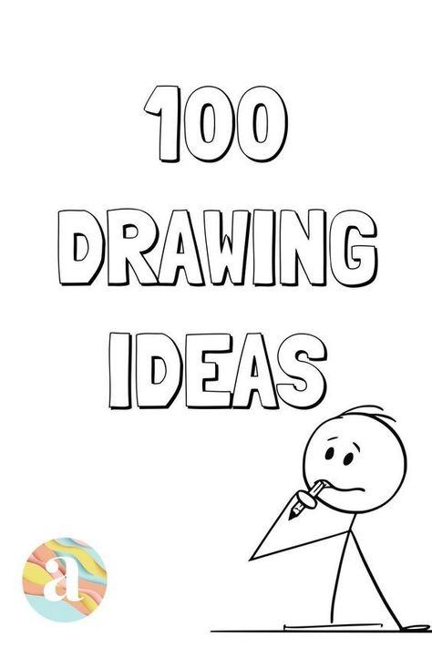 For Beginners Drawing, Best Drawings For Beginners, 100 Sketchbook Ideas, Creative Ideas For Drawing, Beginners Drawing Ideas Simple, Cute Sketches For Beginners, Basic Art Drawings For Beginners, Sketch Book Beginner, Sketching Exercises For Beginners