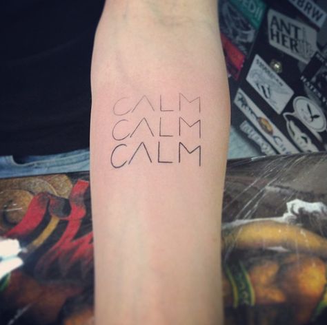 Dr. Woo's CALM tattoo Calm Tattoo, Dr Woo Tattoo, Dynamic Tattoo, Tatuagem Masculina Pequena, Dr Woo, Tattoo Zeichnungen, Top Tattoos, Little Tattoos, Popular Tattoos