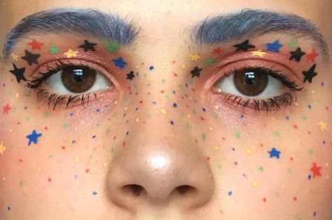 Rainbow Freckles, There Is No Tomorrow, Starry Eyes, No Tomorrow, Theme Tattoo, Magical Makeup, Mabel Pines, Cool Makeup Looks, Cute Makeup Looks