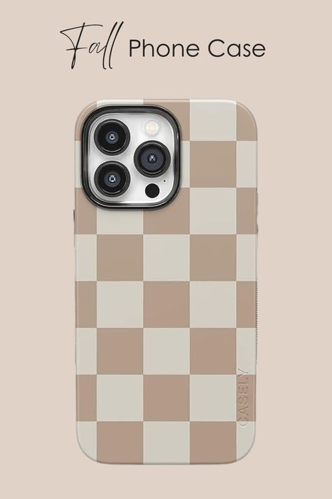 phone case, fall accessories, neutral phone case, checkered phone case, iphone phone case, fall phone case Casely Phone Case, Neutral Phone Case, Casely Cases, Fall Phone Cases, Checkered Phone Case, Fall Phone Case, Preppy Phone, Preppy Phone Case, Case For Iphone 13 Pro