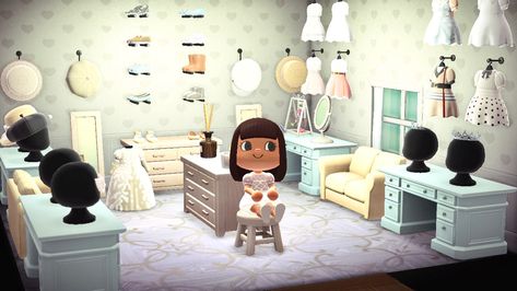 Animal Crossing New Horizons Dressing Room Acnh Closet Room, Animal Crossing Main Room, Animal Crossing Closet Room, Maison Animal Crossing New Horizon, Animal Crossing Extra Room Ideas, Room Ideas Animal Crossing, Animal Crossing Gaming Room, Animal Crossing Big Room Ideas, Animal Crossing 4x4 Room