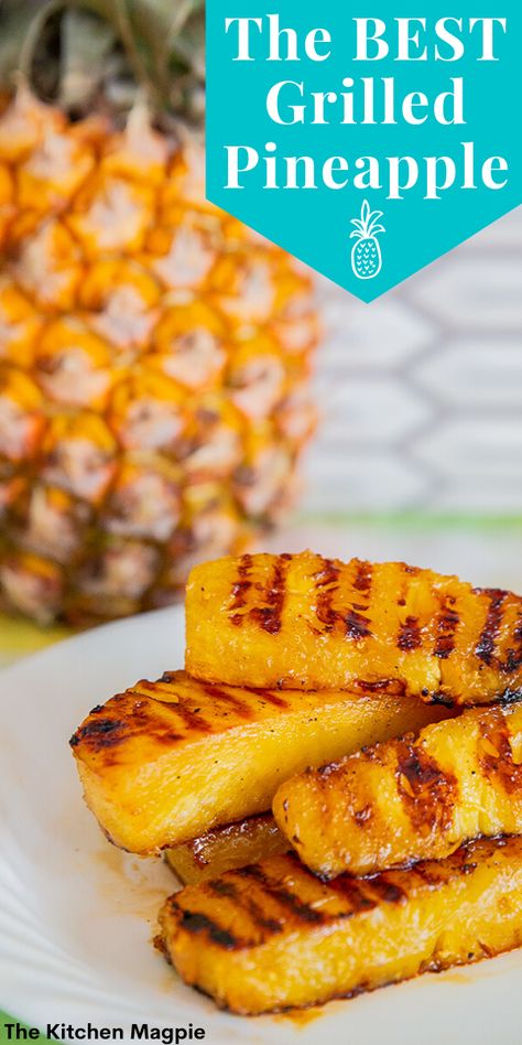 Sandwiches Board, Pineapple Spears, Cinnamon Sauce, Grilled Pineapple Recipe, Bbq Pineapple, Maple Syrup Glaze, Summer Desert, Summer Grill, Keto Bbq