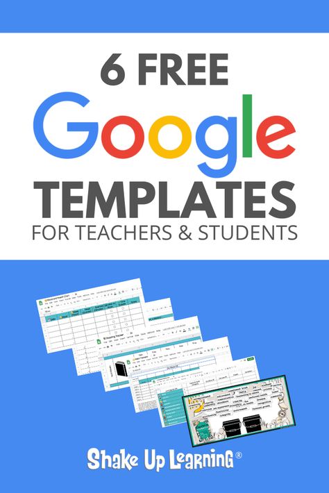 Templates Archives | Shake Up Learning Google Certificate, Free Google Templates, Google Classroom Elementary, Productivity Books, Teaching Online, Tech Ideas, Lisa Johnson, Teacher Tech, Teaching Technology