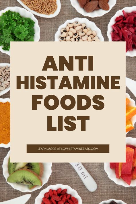 Foods High In Histamines, Antihistamine Foods List, High Histamine Foods To Avoid, How To Lower Histamine Levels, Lower Histamine Levels, Low Histamine Gluten Free Recipes, Natural Antihistamine Remedies, Asthma Diet For Adults, Antihistamine Diet Recipes