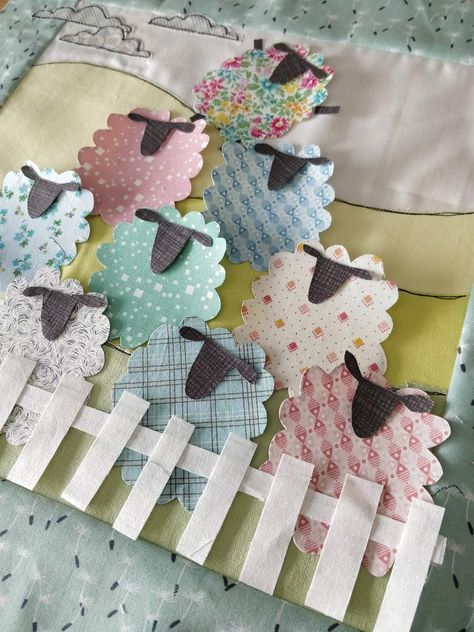 Sheep Applique, Colchas Quilting, Free Applique Patterns, Sheep Crafts, Applique Cushions, Farm Quilt, Applique Pillows, Counting Sheep, Fabric Postcards