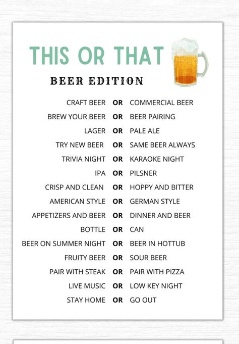 Beer Pairing, Sour Beer, Trivia Night, Beer Brewing, Pale Ale, Stay The Night, Pilsner, Ipa, Summer Nights