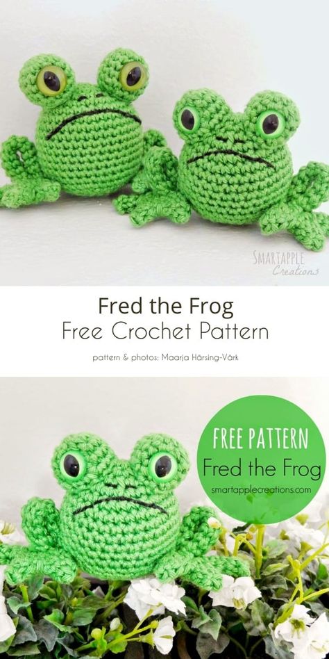 2 X 4 Crafts, Crocheted Frog, Free Crochet Projects, Crafts Thanksgiving, Amigurumi Frog, Crochet Frog, Crochet Animals Free Patterns, Crochet Amigurumi Free Patterns, Crochet Amigurumi Free