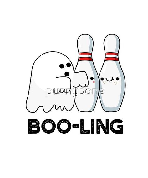 Funny Pun Drawings, Pun Drawings, Halloween Bowling, Ghost Puns, Funny Food Puns, Panda Tattoo, Halloween Rocks, Cute Puns, Girly Wall Art