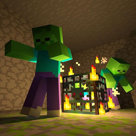 Wytze Flietstra en Instagram: "The moment of creation. #minecraft #texturepack #resourcepack #render #3d #art #c4d #redshift3d #textures #minecraftart #zombie #spawner…" Minecraft Shaders, Minecraft Images, Bangunan Minecraft, Minecraft Steve, Minecraft Pictures, Monster School, Minecraft Mobs, Minecraft Characters, Minecraft Wallpaper