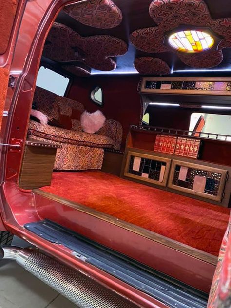 80s Van Interior, 70s Van Interior, 80s Van, 70s Van, Custom Van Interior, Gothic Car, Boogie Van, Chevy Astro Van, Van Bed