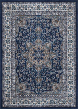 Fuller Area Rug Rugs Dark, Brown And Blue Living Room, Blue Gray Bedroom, Brown Living Room, Gray Bedroom, Blue Living Room, Navy Blue Area Rug, Blue Bedroom, Wooden Bed