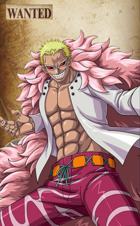 Doflamingo Sketch, Doflamingo Drawing, Don Flamingo One Piece, Do Flamingo One Piece, Doflamingo Icon, One Piece Doflamingo, Donquixote Doflamingo, One Piece Cosplay, Dark Art Drawings