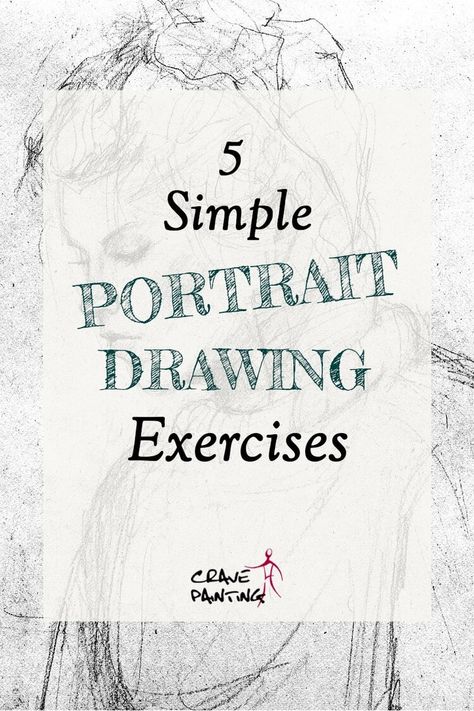 5 simple Exercises to teach you how to Draw amazing Portraits Self Portrait Pencil Drawing, Portrait Exercises Drawing, Practice Portrait Drawing, Portrait Sketching For Beginners, Learn To Draw Portraits, Teaching Portrait Drawing, How To Improve Portrait Drawing, Beginner Reference Photo, How To Get Good At Drawing People