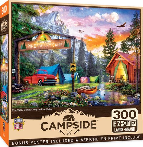 Mess Hall, 300 Pieces Jigsaw Puzzle, Relaxing Game, Pine Valley, Nostalgic Pictures, 300 Piece Puzzles, Lakeside Cabin, Running On The Beach, Relaxing Vacations