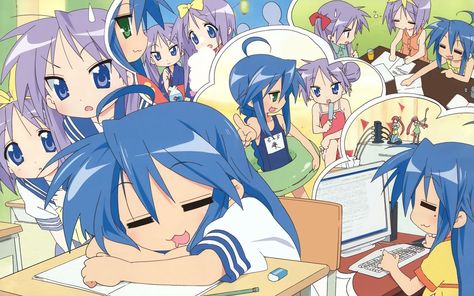 free desktop backgrounds for lucky star Lucky Star Wallpaper, Slice Of Life Anime, Anime Stars, Kyoto Animation, Star Comics, Best Iphone Wallpapers, Amazing Pics, Star Wallpaper, Lucky Star