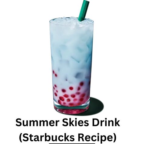 Summer Skies Drink (Starbucks Recipe) Starbucks Summer Skies Drink Copycat, Summer Skies Starbucks Recipe, Summer Skies Drink, Summer Skies Drink Starbucks, Summer Skies Starbucks, Starbucks Summer Skies Drink, Poolside Dip, Slush Recipes, Drink Starbucks