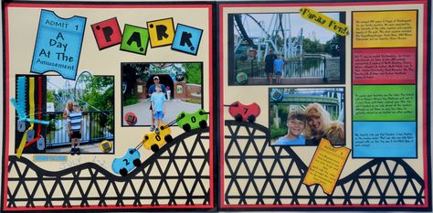 HersheyPark 2007 - Scrapbook.com Teenage Scrapbook, Summer Scrapbook Layouts, Scrapbooking Layouts Travel, Travel Scrapbook Pages, Park Day, Vacation Scrapbook, Disney Scrapbook Pages, Summer Scrapbook, Kids Scrapbook