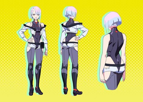 Lucy Cyberpunk, Cyberpunk Cosplay, Character Reference Sheet, Cyberpunk Edgerunners, Cyberpunk Anime, Cyberpunk Fashion, Black Apple, Cyberpunk Art, Cyberpunk 2077