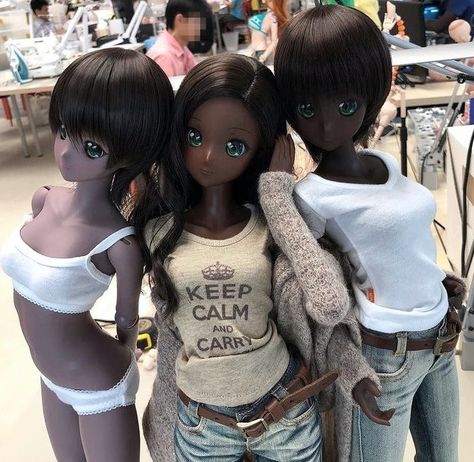 Black Smart Doll, Black Ball Jointed Doll, Pinup Doll, San Myshuno, Smart Dolls, Living Dolls, Black Anime Characters, Smart Doll, Black Anime