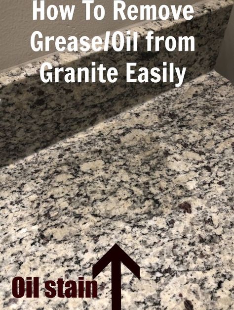 How to Remove Grease or Oil from Granite, Spring Cleaning, Clean Granite, Clean Kitchen, Homemade Toilet Cleaner, Clean Baking Pans, Cleaning Painted Walls, Glass Cooktop, Bathroom Smells, Deep Cleaning Tips, Grease Stains, Clean Dishwasher, Simple Life Hacks