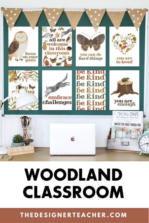 Looking for woodland classroom theme decor ideas? I have tons of woodland classroom inspiration for you! Camping Adventure Classroom Theme, Woodland Preschool Classroom, Woodsy Classroom, Woodland Classroom Theme, Woodland Classroom Decor, Woodland Classroom, Classroom Theme Decor, Special Education Elementary, Woodland Critters