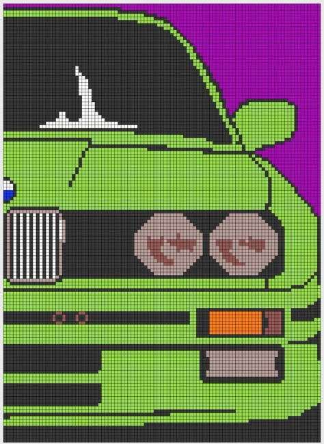 Pixel Car, Pixel Grid, Pixel Art Pokemon, Graph Crochet, Crochet Car, Easy Pixel Art, Pixel Art Templates, Pixel Drawing, Pixel Art Grid