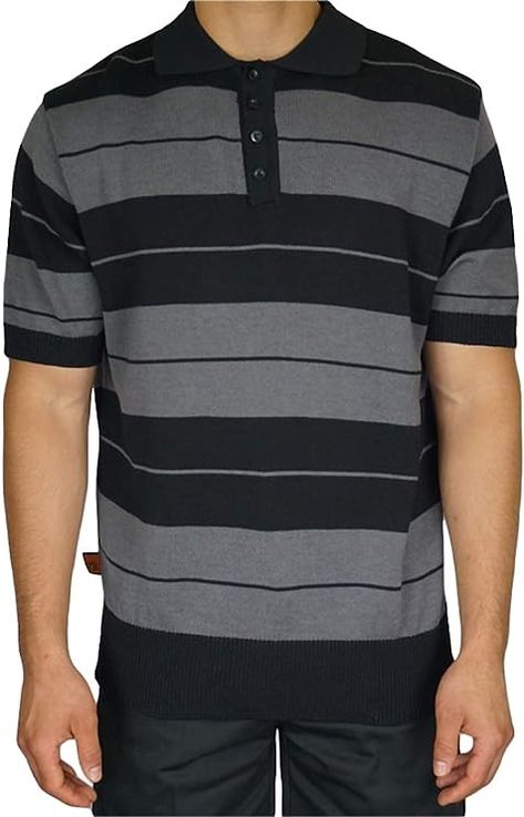 FB County Men’s Charlie Brown Shirt, Short Sleeve Shirt, Stylish Striped Shirt, Casual Regular Fit, Black/Grey Fb County Charlie Brown, Charlie Brown Shirt, Fb County, Brown Polo, Collared Shirts, Polo Shirts For Men, Shirt Streetwear, Brown Shirt, Shirt Short Sleeve