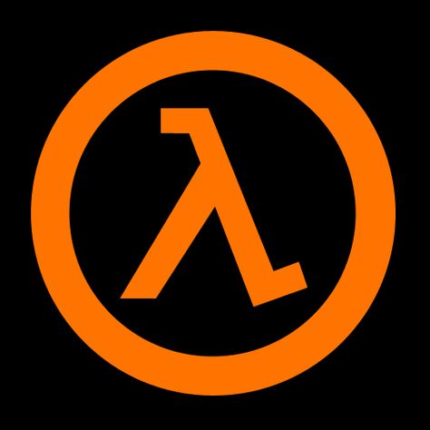 Half-Life Logo Half Life Game, Video Game Logos, Valve Games, Life Game, Lucas Arts, Life Logo, Gaming Tattoo, Half Life, Games Room