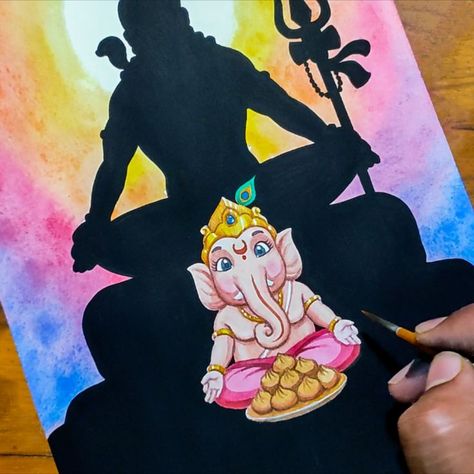 Ganesh Chaturthi Special, Lord Mahadev, Ganesh Chaturthi, Artist Art, Drawings, Quick Saves, Art