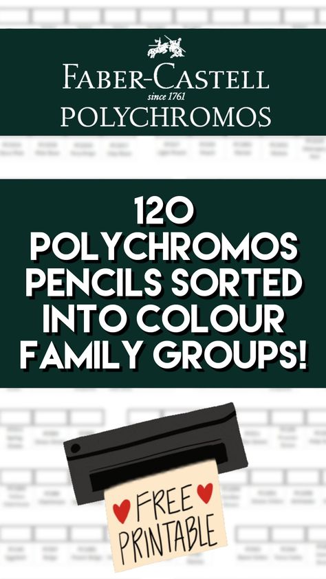 Polychromos Color Combinations, Coloured Pencil Techniques, Family Chart, Greyscale Colour, Faber Castell Pencil, Animated Emojis, Colour Swatches, Pencil Techniques, Faber Castell Polychromos