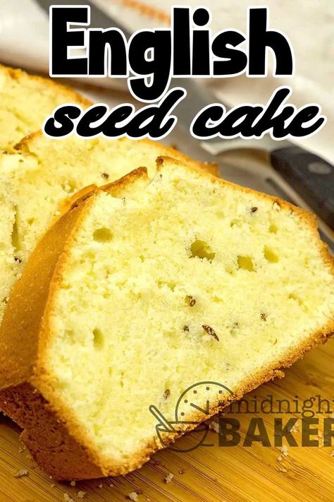 English Cake Recipe, Seed Cake Recipe, Classic Fall Desserts, British Cake, Coronation Party, Easy To Bake, Cake Recepies, Loaf Cake Recipes, British Desserts