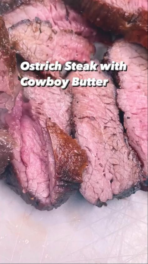 Ostrich steak with cowboy butter is a delicious and hearty dish that combines the lean, tender meat of ostrich with a flavorful compound butter. Ostrich Steak Recipes, Ostrich Meat Recipes, Ostrich Recipes, Ostrich Meat, Cowboy Butter, Stick Butter, Compound Butter, The Cowboy, Cayenne Pepper