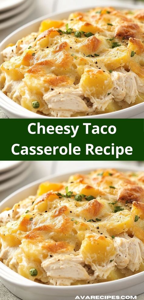 Searching for a comforting and satisfying dinner? This Cheesy Taco Casserole is not only delicious but also family-friendly. Enjoy a hearty dish that brings everyone together, perfect for busy weeknights or special occasions. Chicken Taco Casserole Bake, Taco Casserole Bake, Chicken Taco Casserole, Casserole Bake, Yummy Casserole Recipes, Mexican Night, Chicken Taco, Olive Relish, Taco Casserole